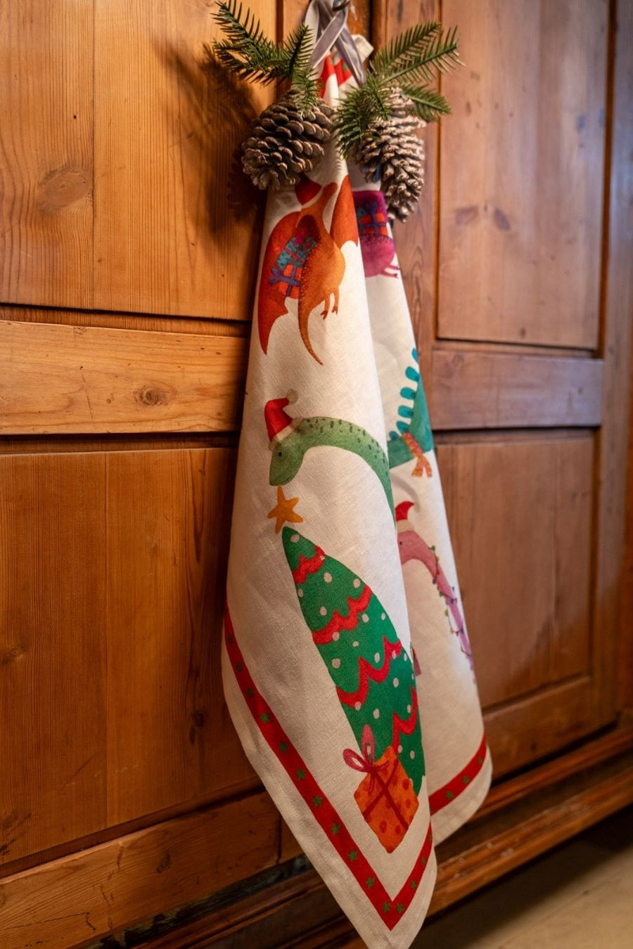 Jurassic Xmas Strofinaccio Tree - ambientata