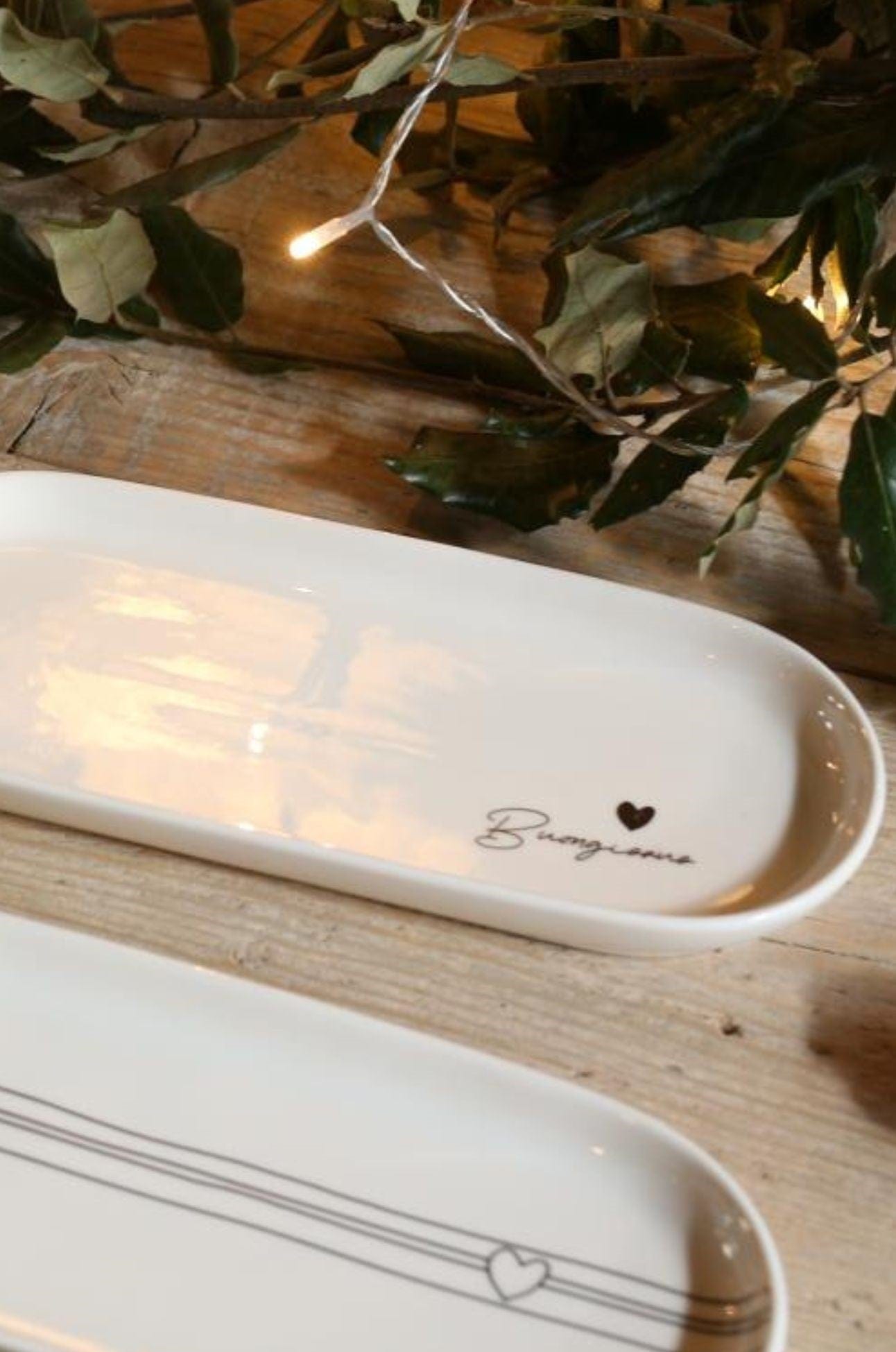 Luxe Lodge Buondì Buondì - Vassoio in ceramica con Buongiorno | Luxe Lodge