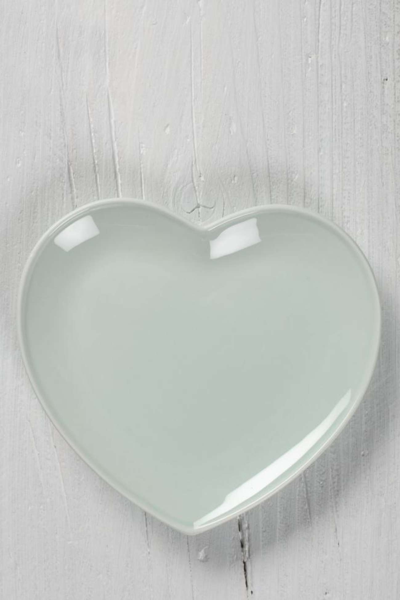 Luxe Lodge Cuore Piatto a forma di cuore in ceramica verde