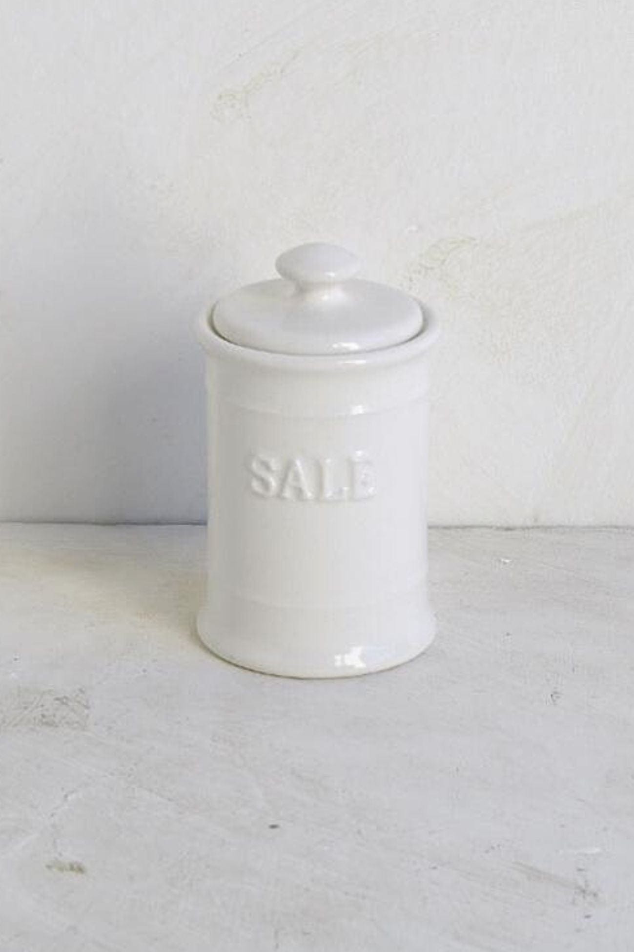 Luxe Lodge Mustique Mustique - Barattolo piccolo per sale in ceramica con tappo ermetico | Luxe Lodge