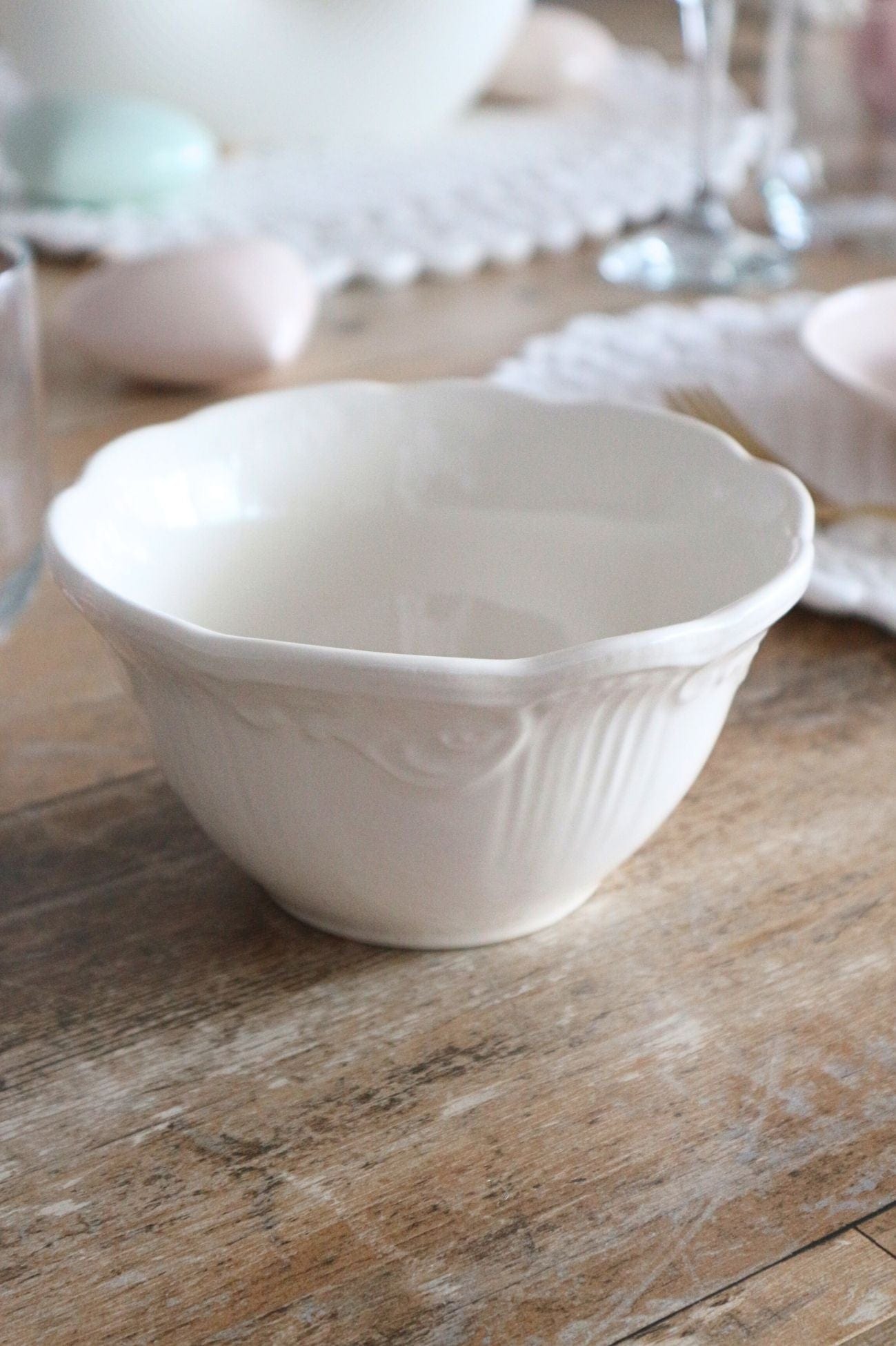 Luxe Lodge Romantic Romantic - Ciotola piccola in ceramica bianca | Luxe Lodge