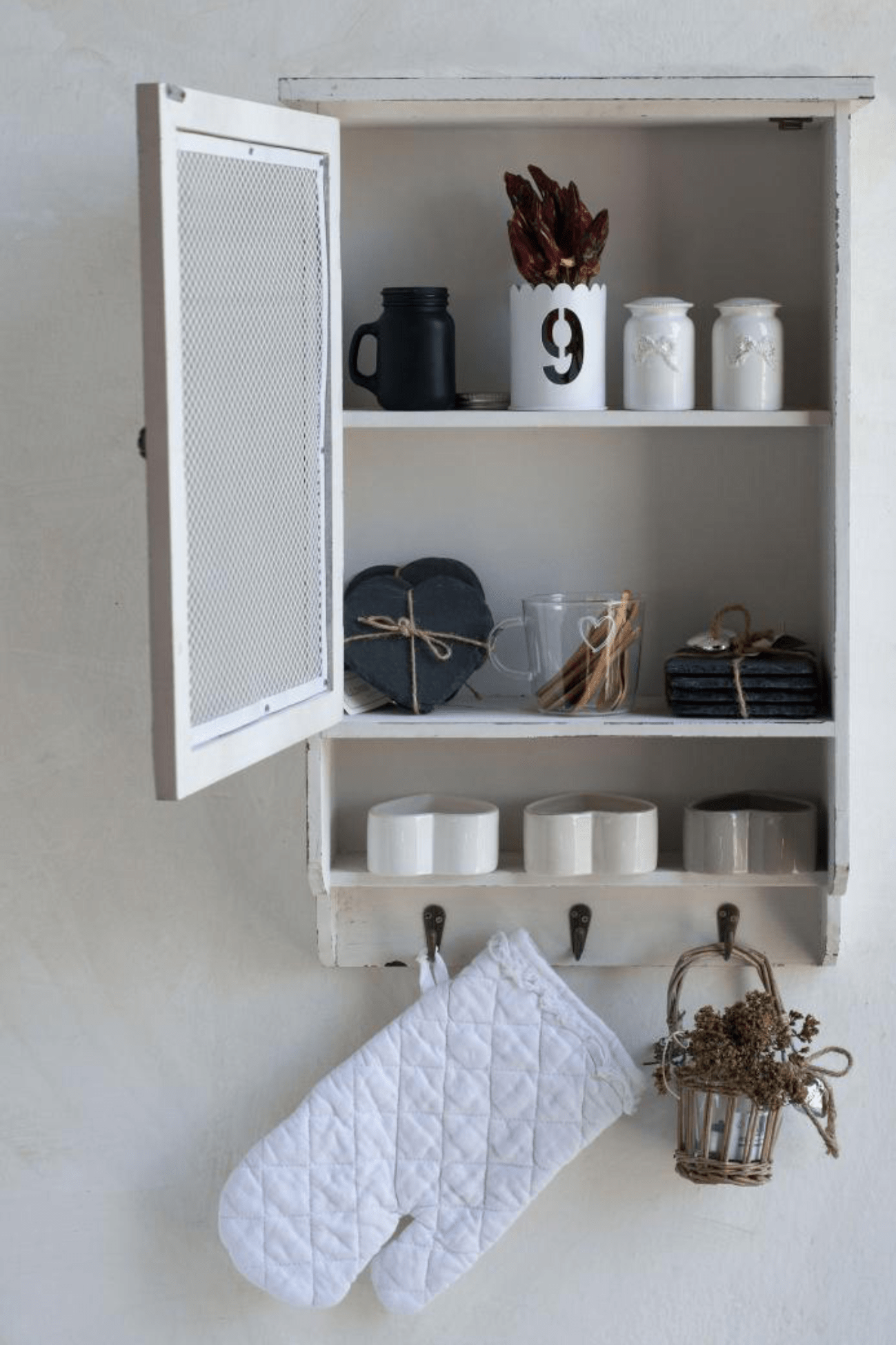 Luxe Lodge Soren Guantone da forno in lino bianco