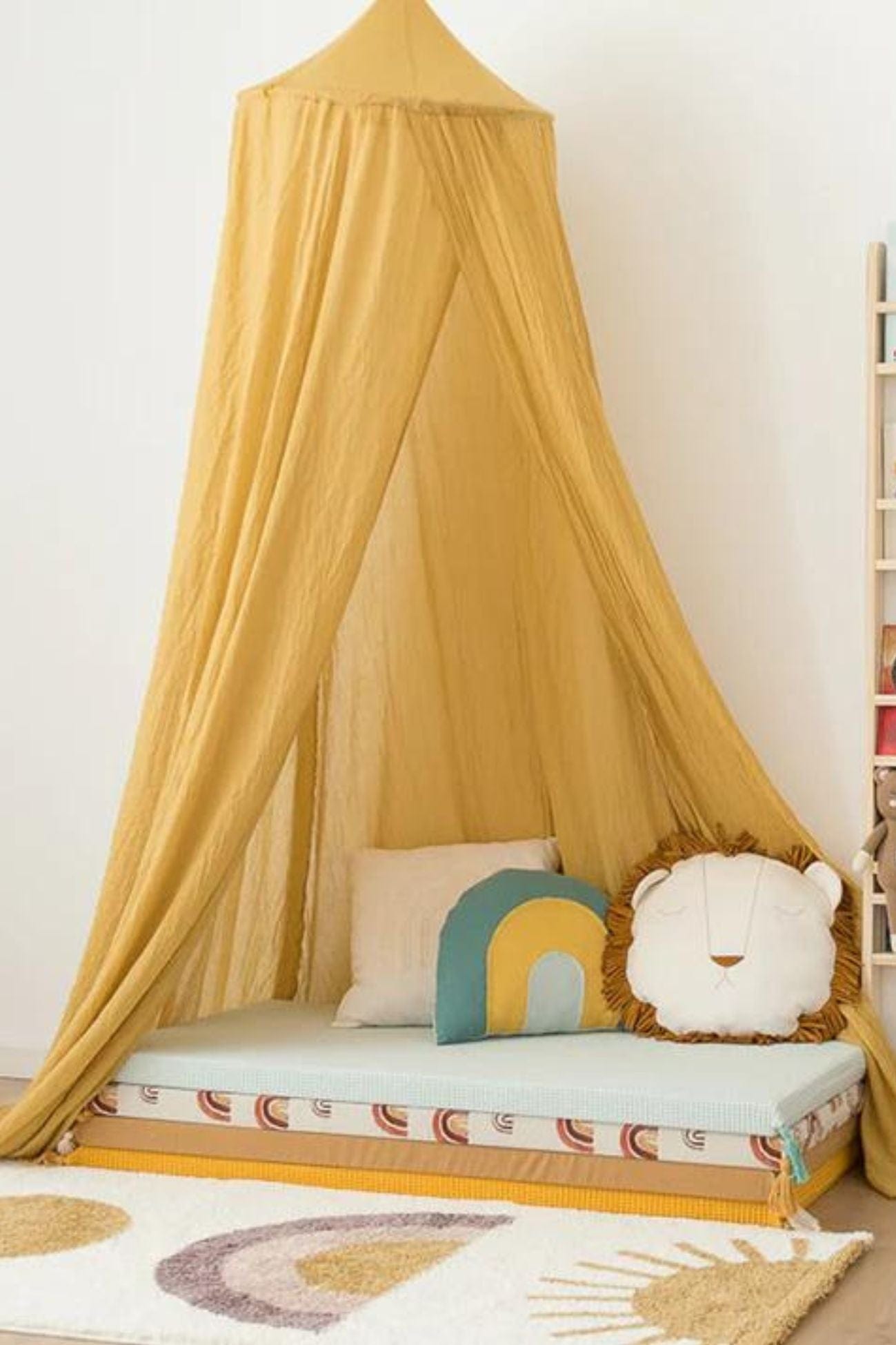 Nattiot Rainbow Rainbow - Tappeto rettangolare con fantasia arcobaleno 150x80 | Nattiot