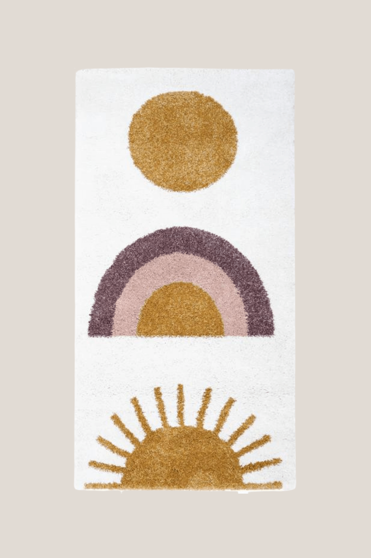 Nattiot Rainbow Tappeto rettangolare con fantasia arcobaleno 150x80