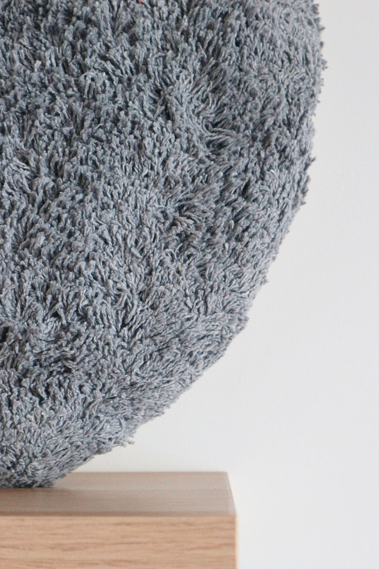 Novità Home Pelosotto Pelosotto - Cuscino arredo tondo imbottito in cotone color azzurro | Novità Home