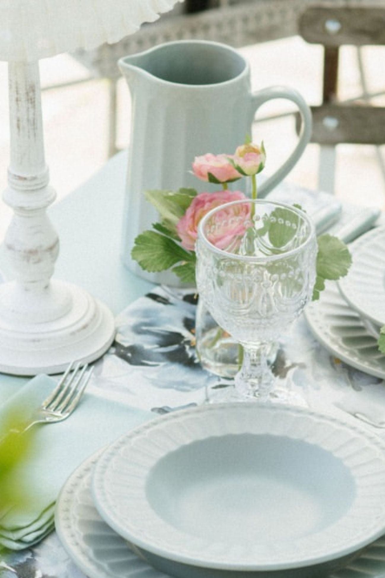 Nuvole di Stoffa Demetra Demetra - Caraffa in ceramica color tiffany 1 L | Nuvole di Stoffa