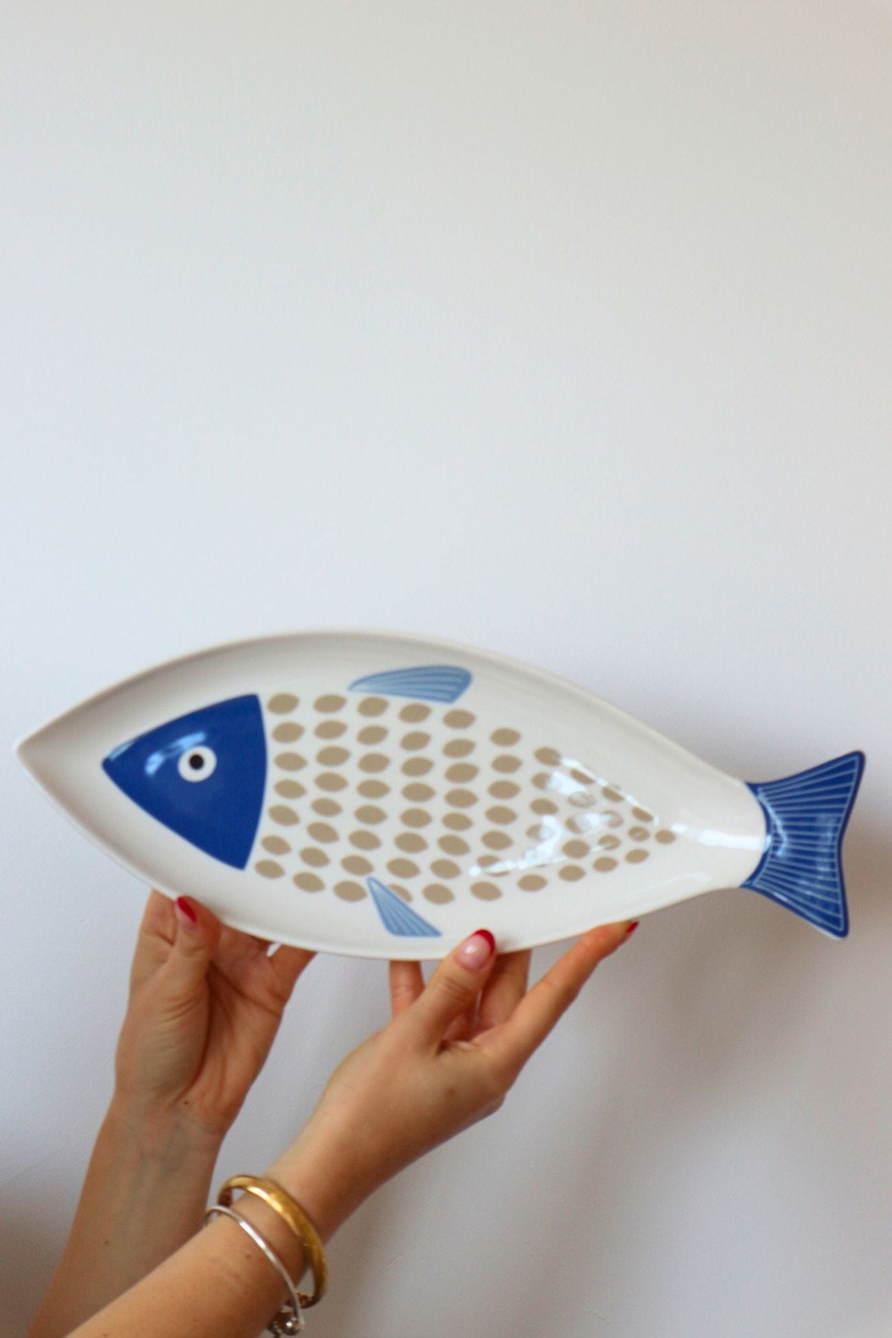 Nuvole di Stoffa Glauco Glauco - Vassoio da aperitivo a forma di pesce in stile marinaro | Nuvole di Stoffa