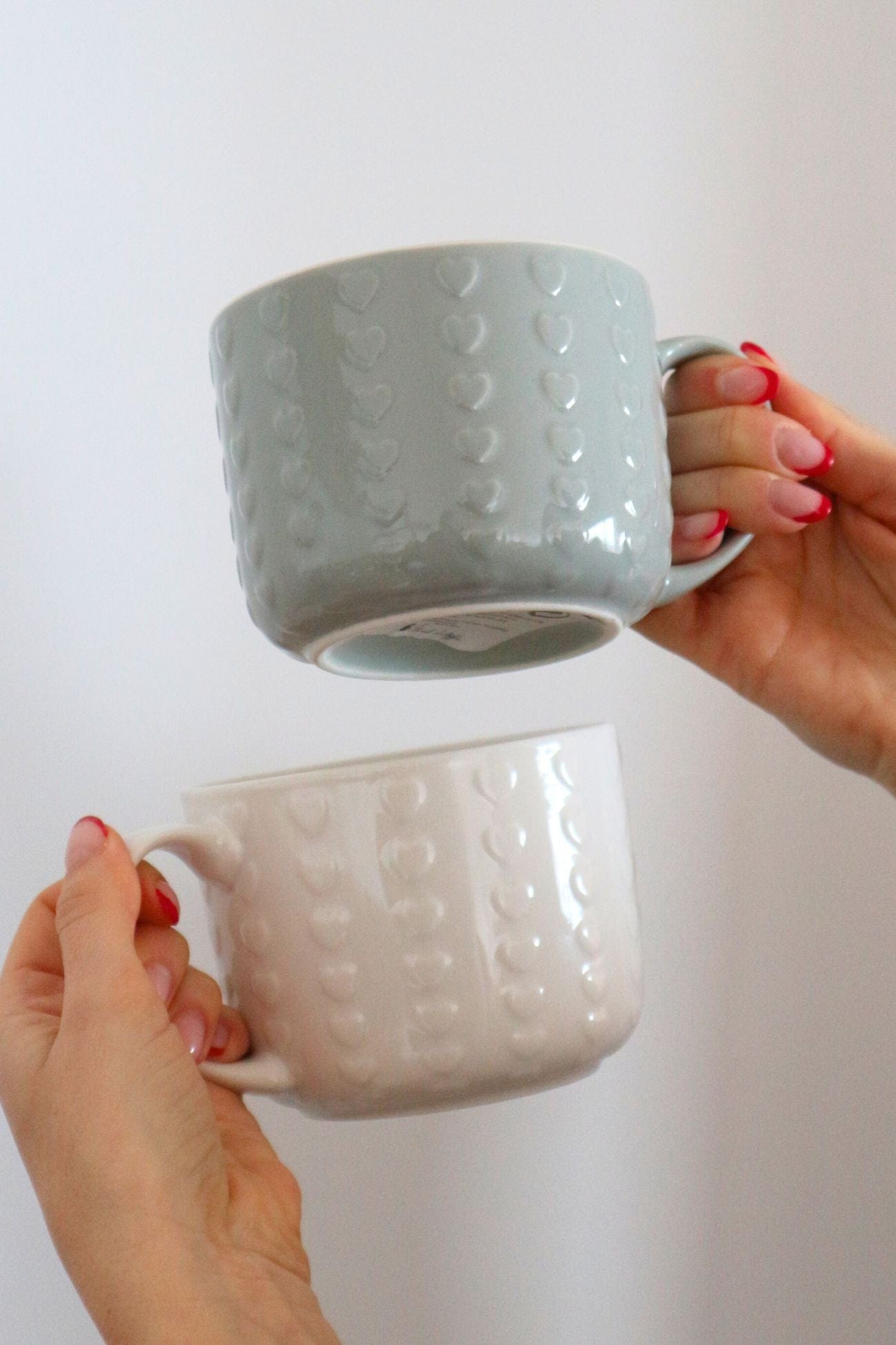 Nuvole di Stoffa Ice Cream Ice Cream - Set di 2 tazze con manico e cuoricini | Nuvole di Stoffa