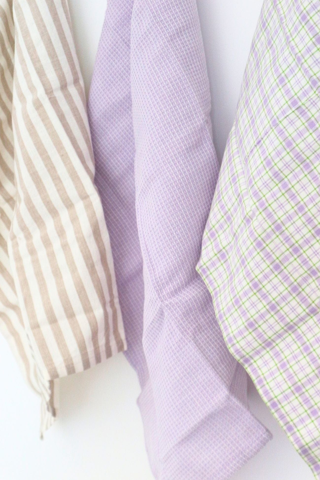 Nuvole di Stoffa Ice Cream Ice Cream - Set di 3 canovacci e cestino grigio in cotone | Nuvole di Stoffa