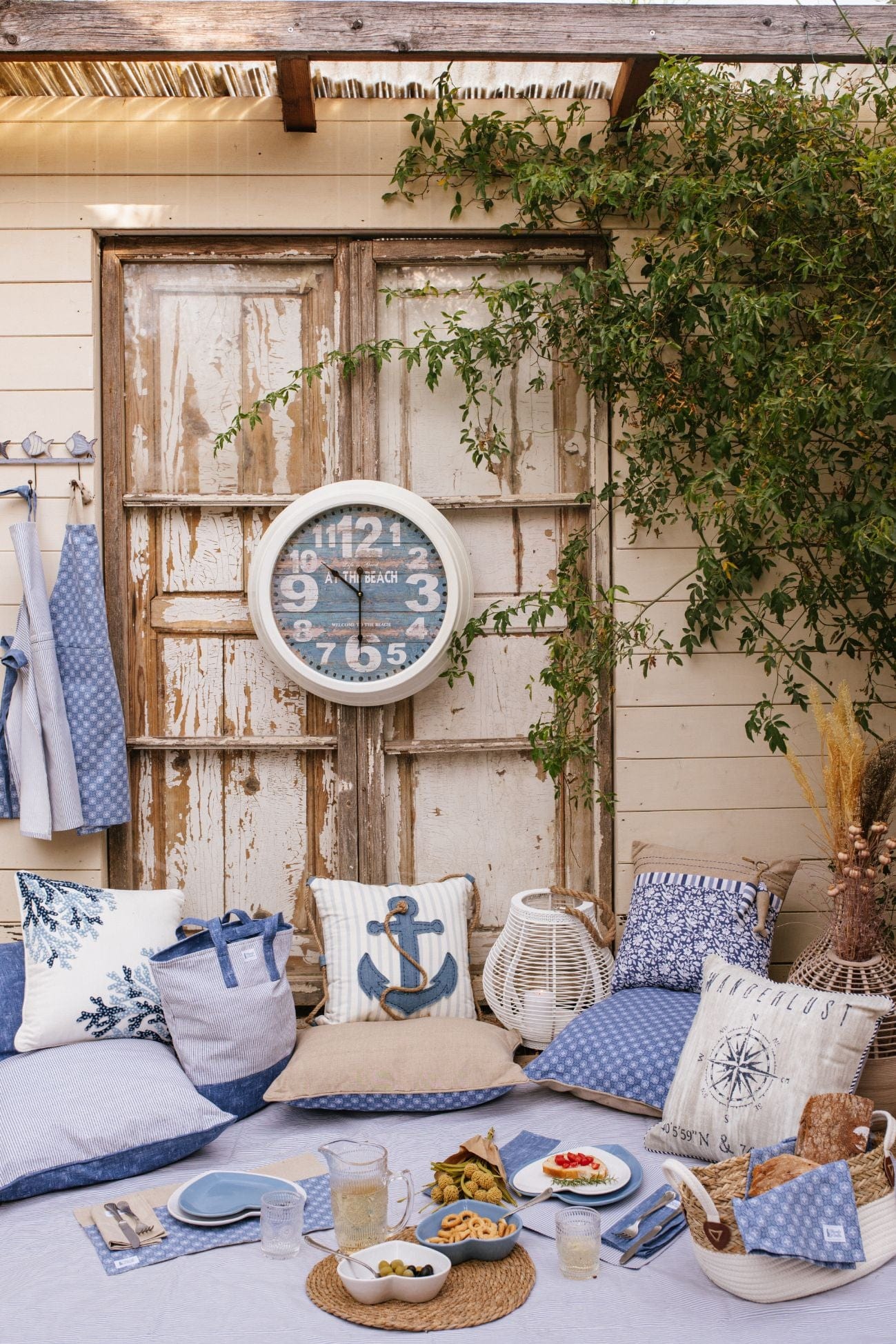 Nuvole di Stoffa Nautilus Nautilus - Cuscino decorativo in stile marinaro con pesci | Nuvole di Stoffa