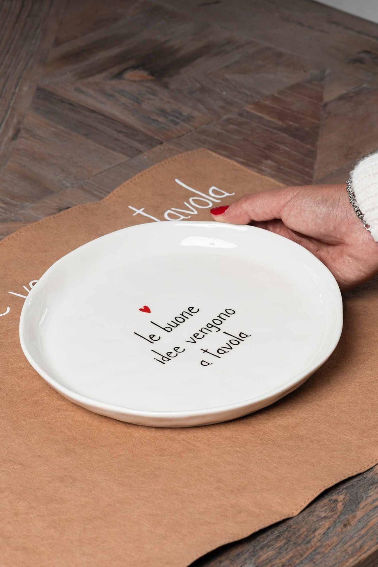 Simple Day Le Buone Idee Vengono A Tavola Le Buone Idee Vengono A Tavola - Set di 2 piatti da frutta in ceramica 21 cm | Simple Day