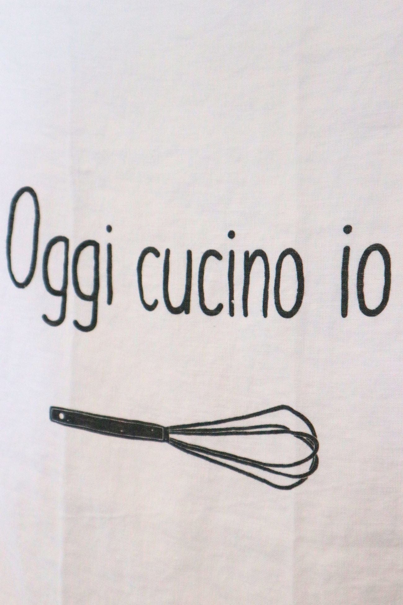 Simple Day Oggi Cucino Io Oggi Cucino Io - Canovaccio in lino Oggi cucino io | Simple Day