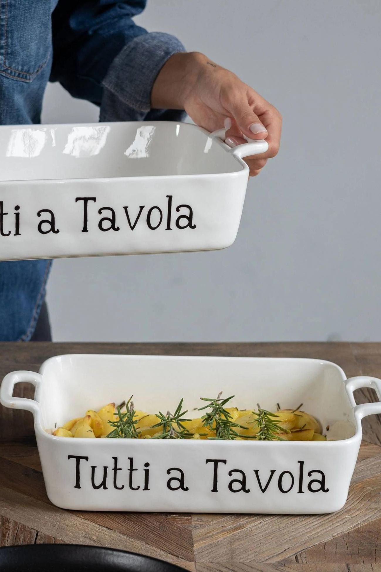 Simple Day Tutti A Tavola Tutti A Tavola - Set di 2 piatti piani in ceramica 27 cm | Simple Day