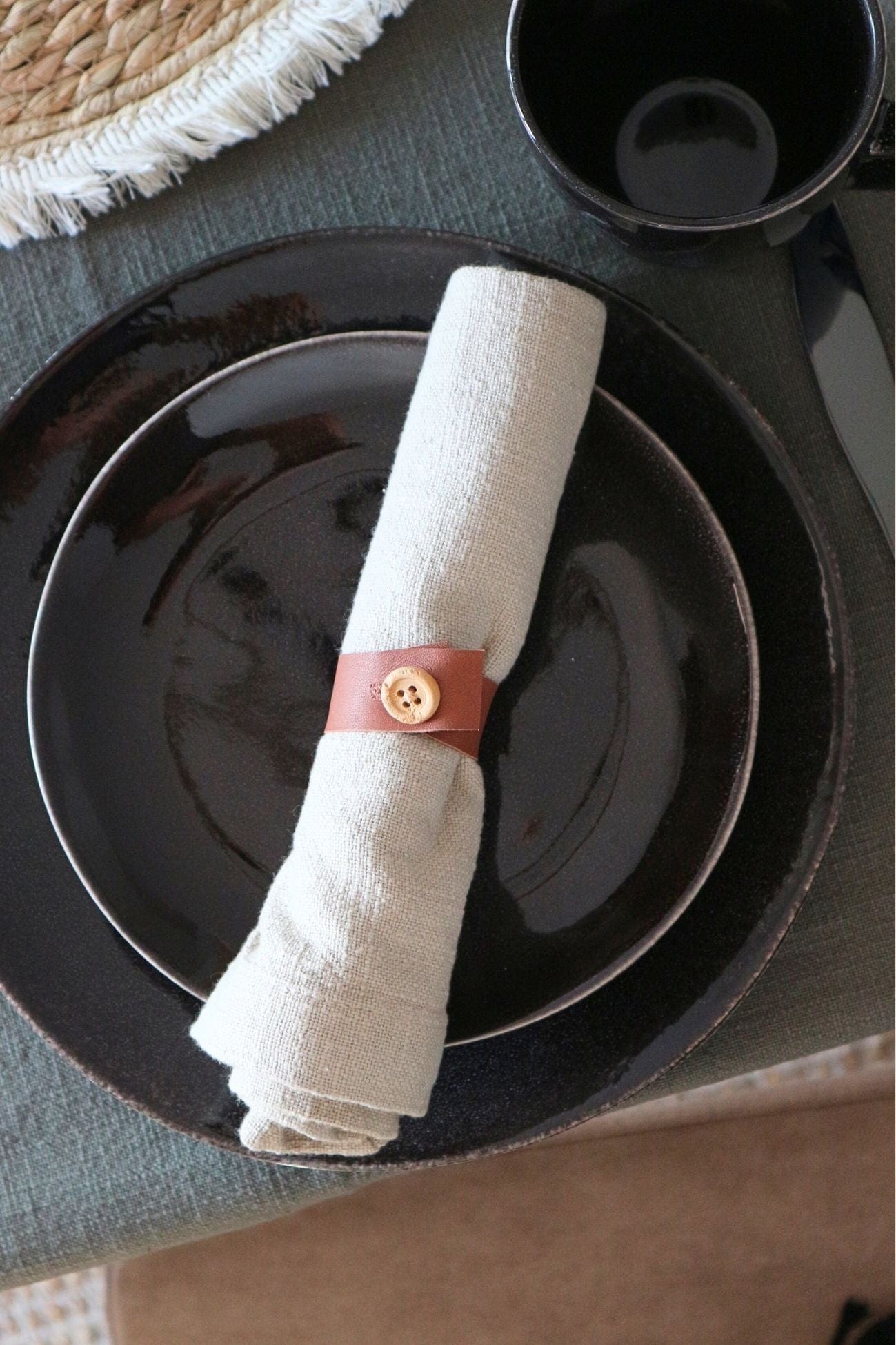 Storefactory Scandinavia Almo Almo - Tovagliolo in cotone riciclato tortora | Storefactory Scandinavia