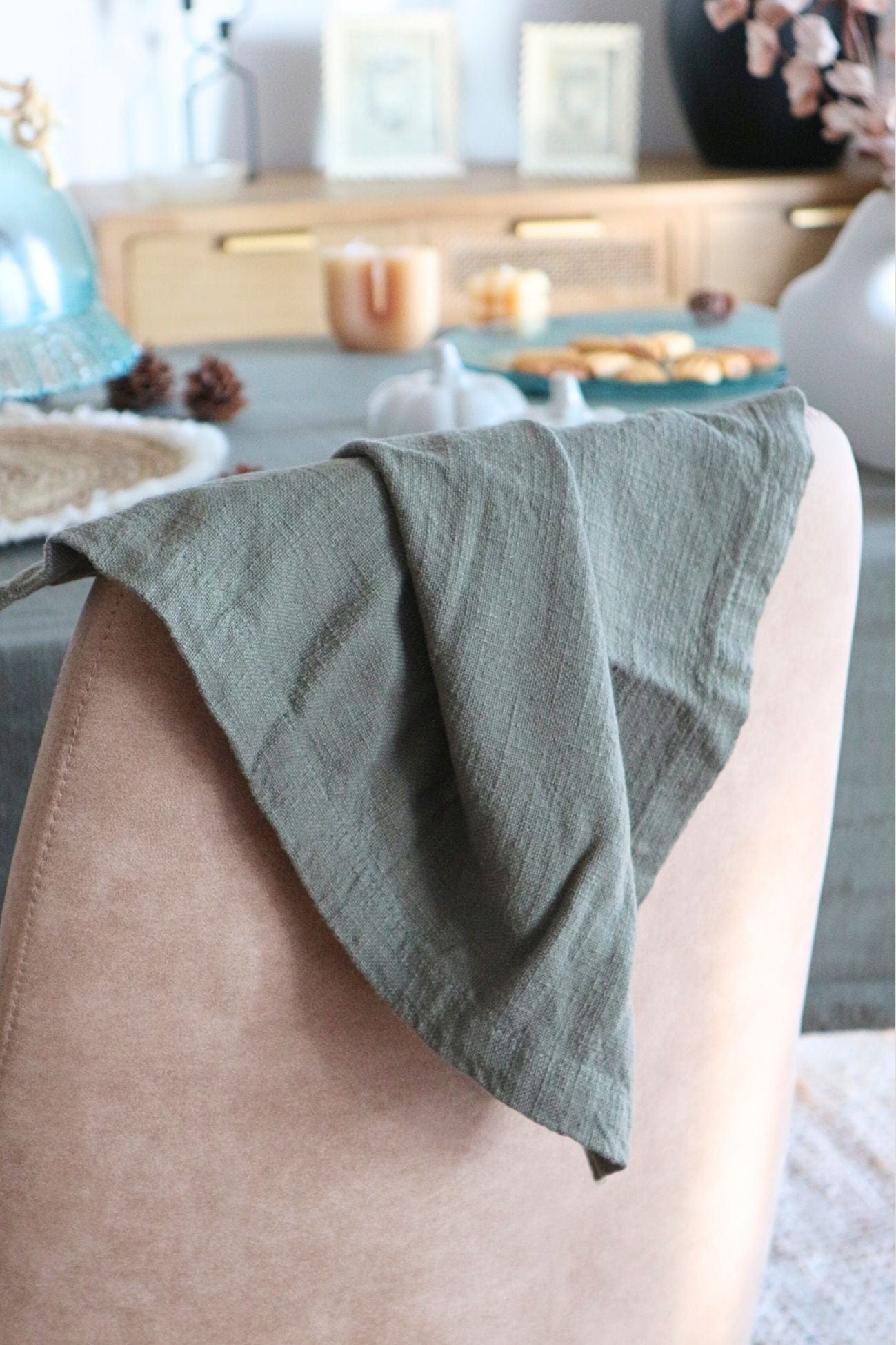 Storefactory Scandinavia Almo Almo - Tovagliolo in cotone riciclato verde | Storefactory Scandinavia