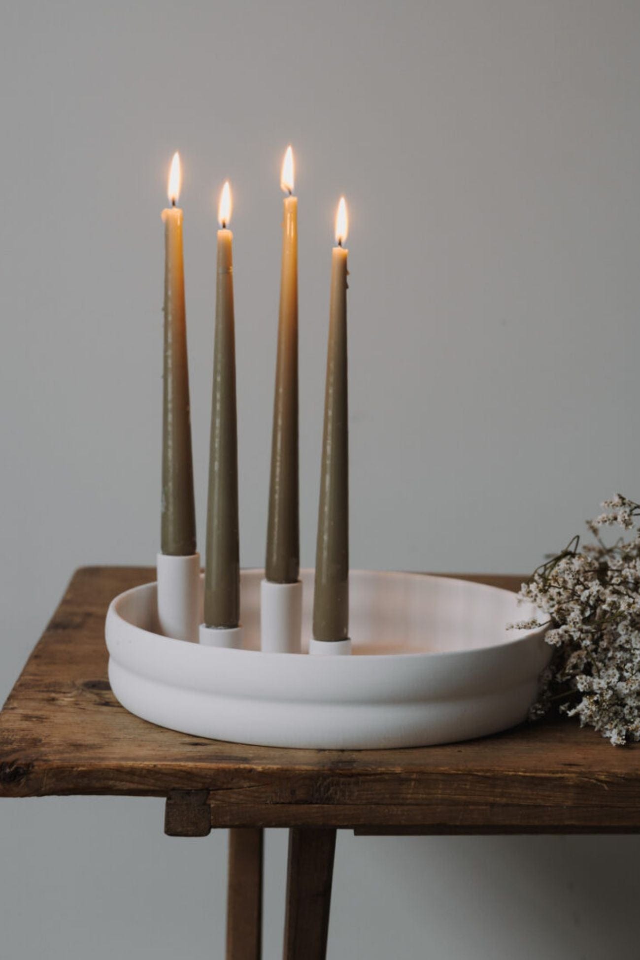 Storefactory Scandinavia Bolmen Bolmen - Portacandele di design in ceramica opaca bianca | Storefactory Scandinavia