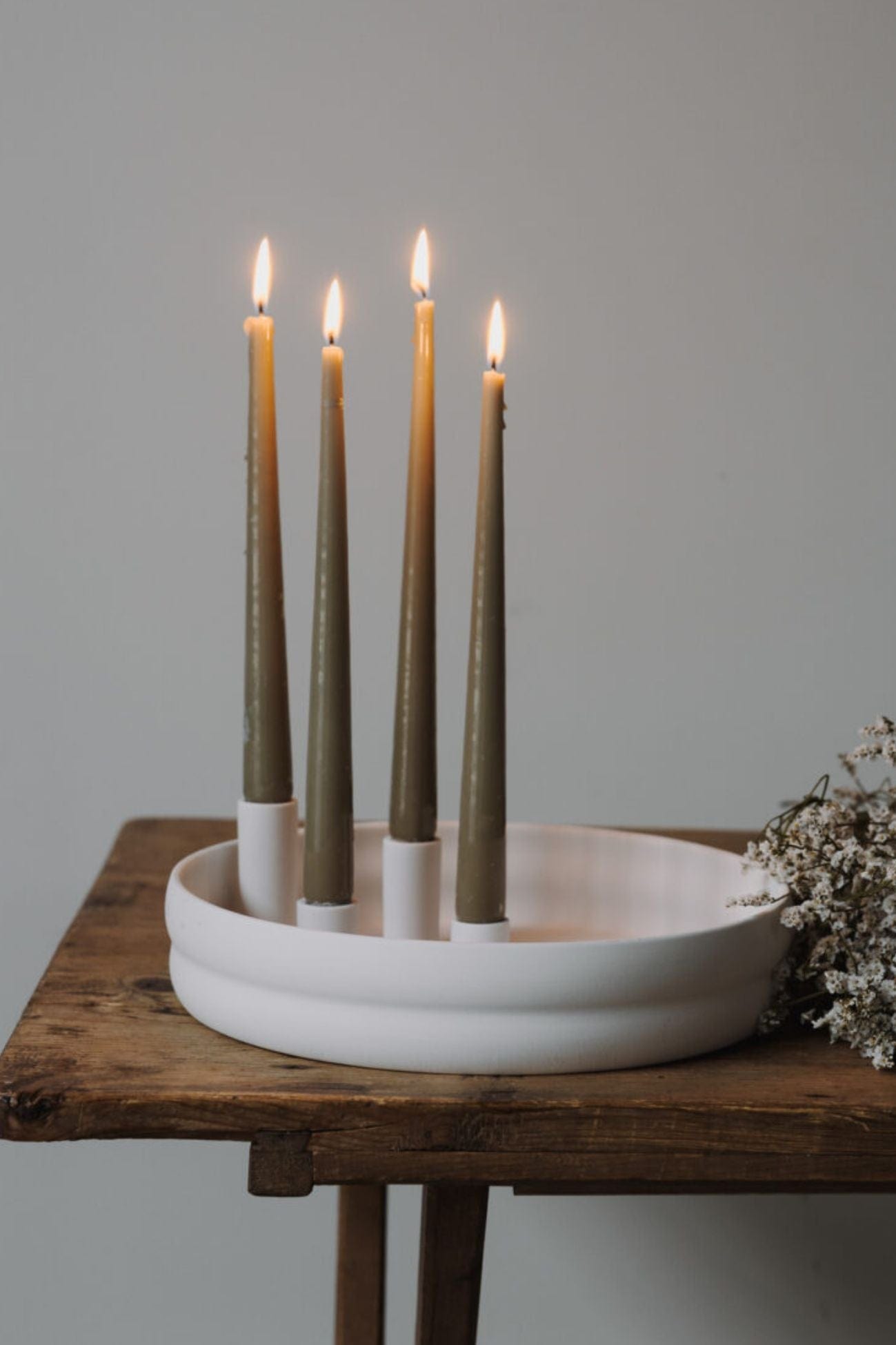 Storefactory Scandinavia Bolmen Bolmen - Portacandele di design in ceramica opaca bianca | Storefactory Scandinavia