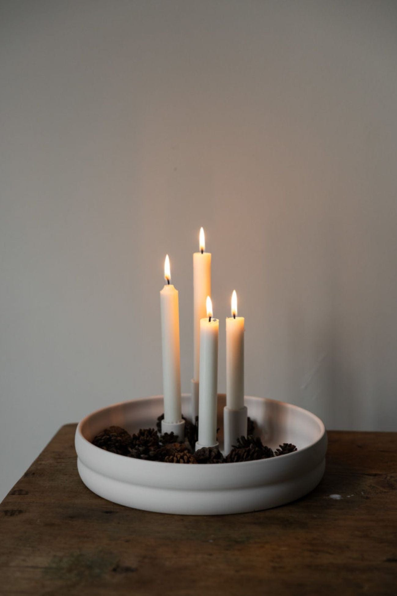 Storefactory Scandinavia Bolmen Bolmen - Portacandele di design in ceramica opaca bianca | Storefactory Scandinavia