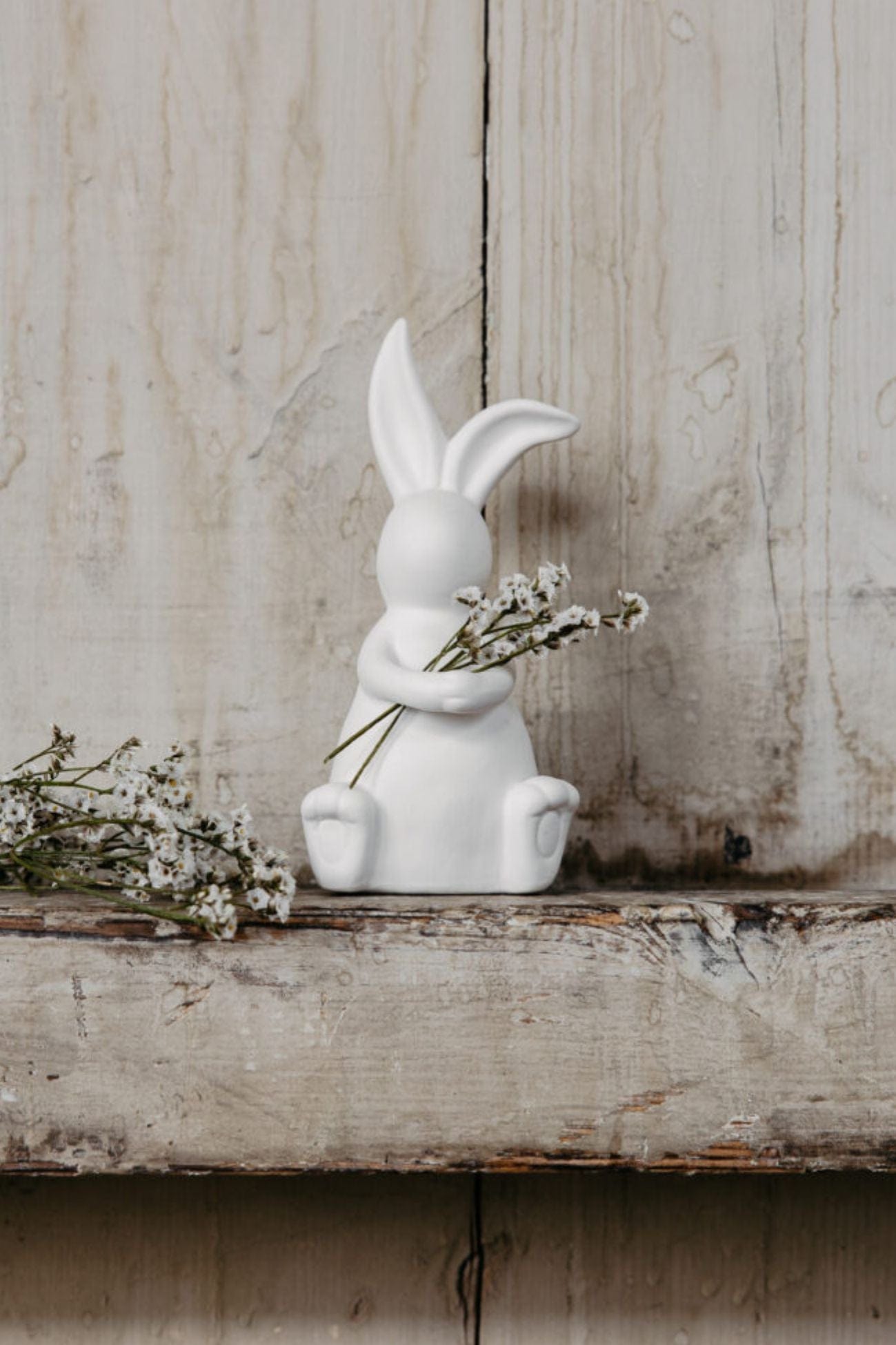 Storefactory Scandinavia Elias Elias - Coniglietto decorativo pasquale in ceramica bianca | Storefactory Scandinavia Medio