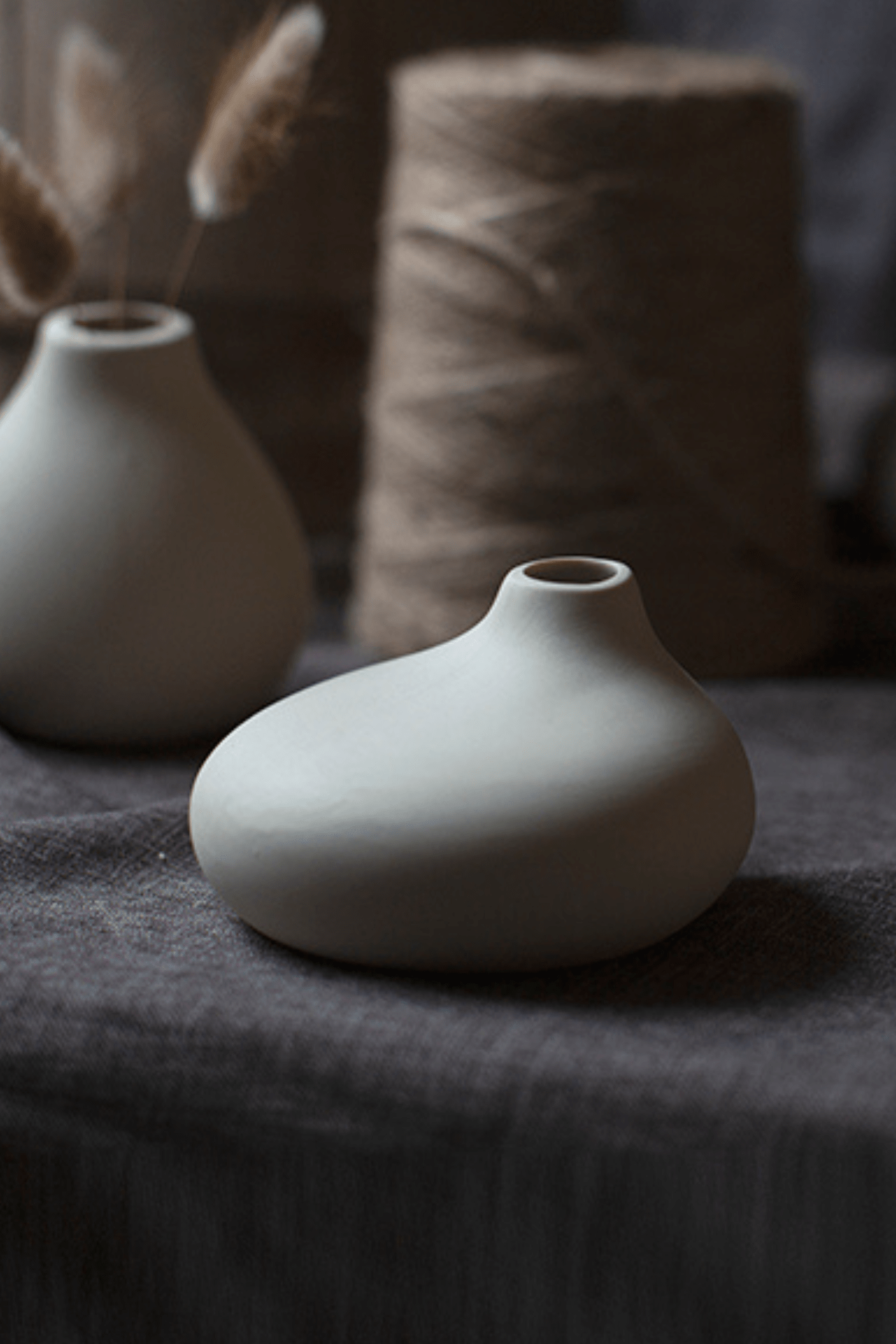 Storefactory Scandinavia Kalla Vaso di design piccolo in ceramica beige