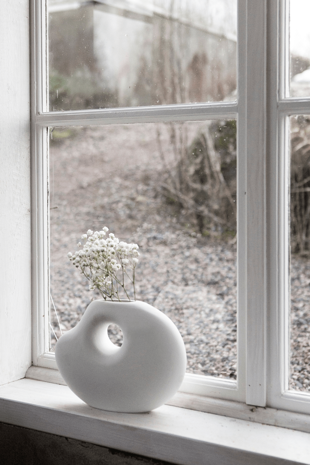 Storefactory Scandinavia Lunden Vaso di design in ceramica bianca opaca