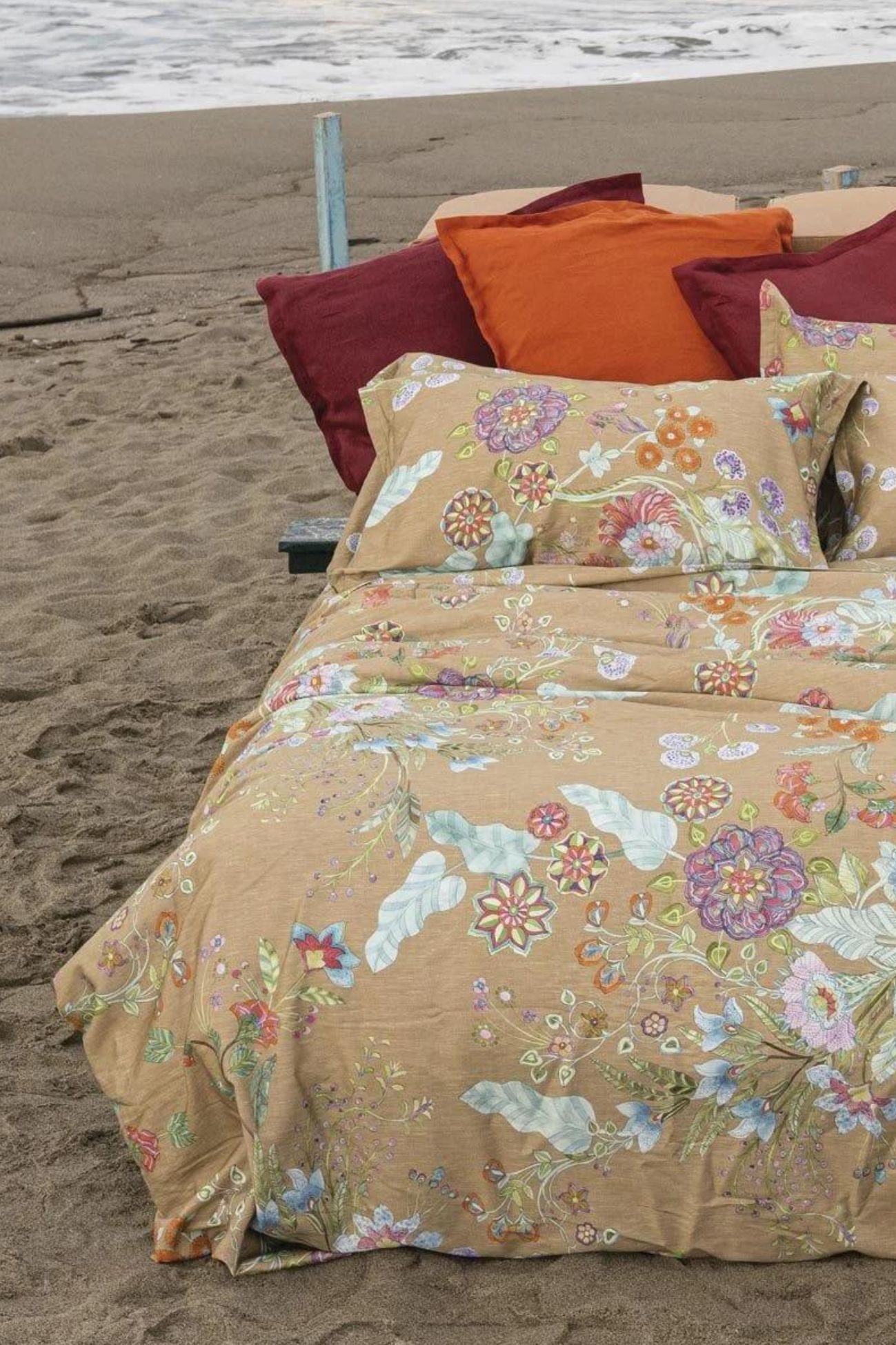 Tessitura Toscana Telerie Boulevard Boulevard - Boulevard - Parure copripiumino double-face in raso di cotone con 2 federe 250x200 | Tessitura Toscana Telerie