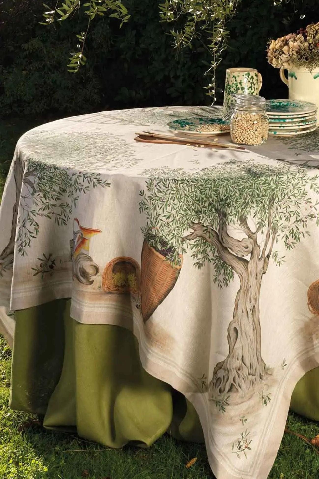 Tessitura Toscana Telerie D.O.P. D.O.P. - Tovaglia in puro lino con orlo semplice varie misure | Tessitura Toscana Telerie