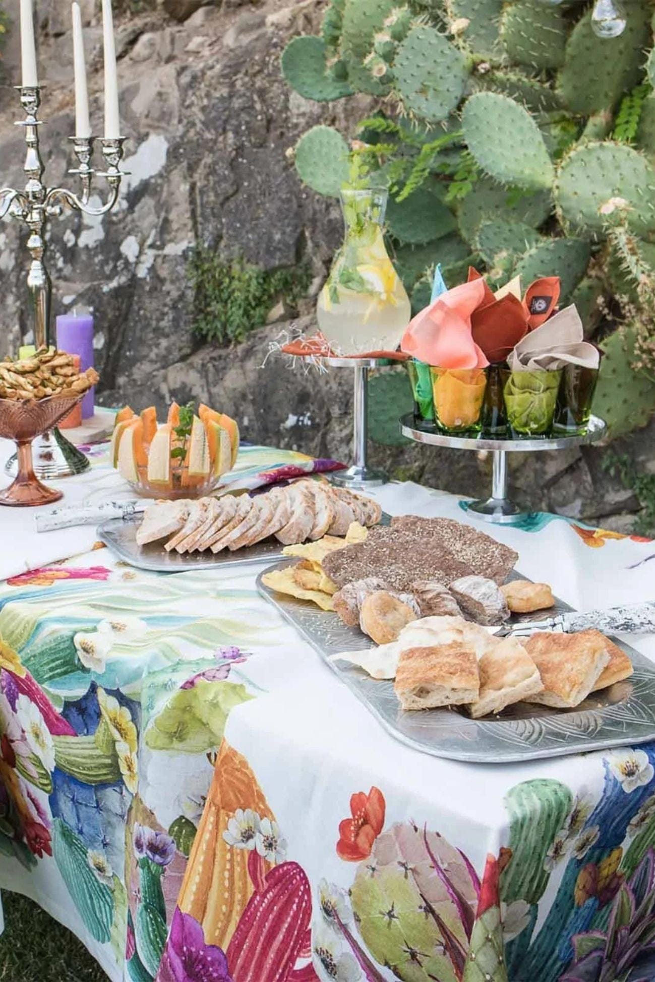 Tessitura Toscana Telerie Kactus Kactus - Tovaglia in puro lino con orlo semplice varie misure | Tessitura Toscana Telerie