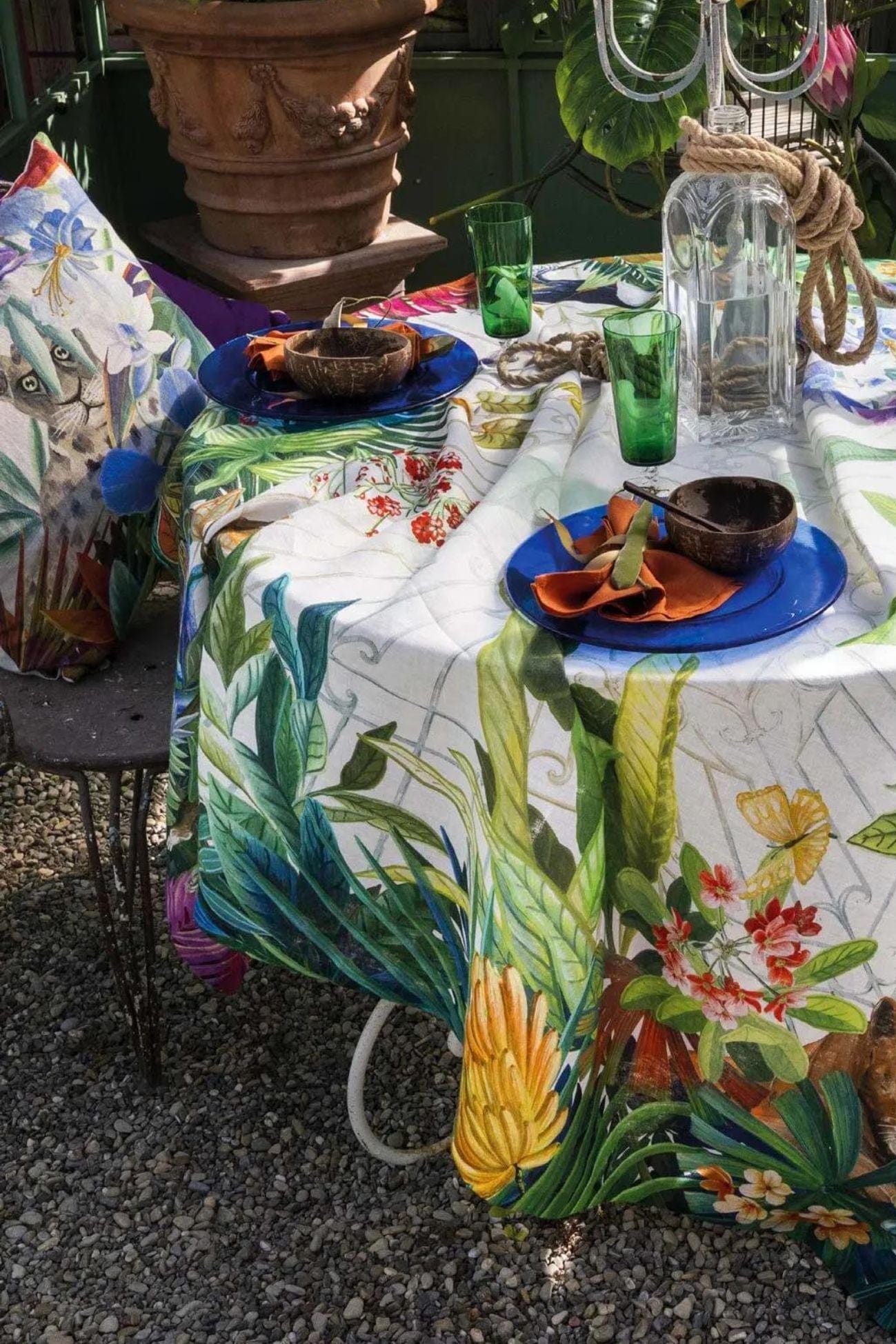 Tessitura Toscana Telerie Naif Naif - Tovaglia in puro lino con orlo semplice varie misure | Tessitura Toscana Telerie