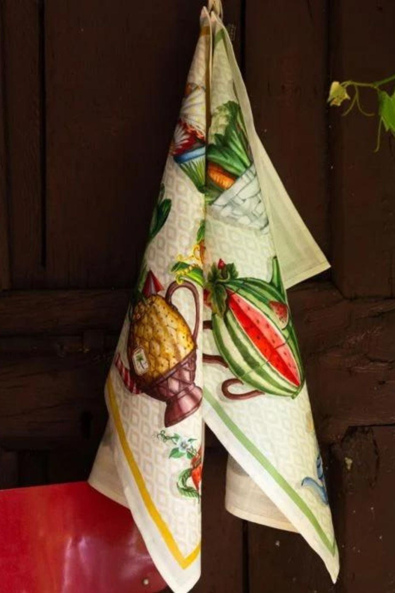 Tessitura Toscana Telerie Teabreak Teabreak - Canovaccio in puro lino con teiere colorate | Tessitura Toscana Telerie