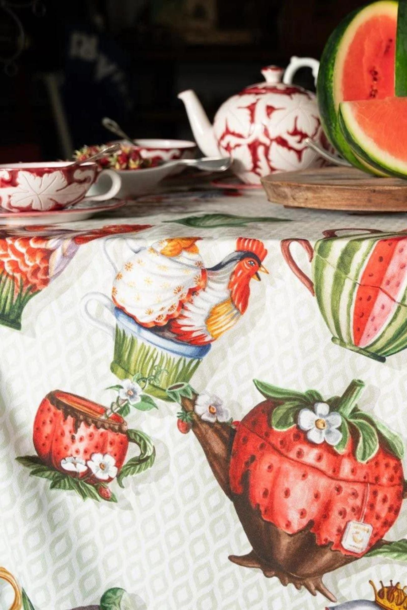 Tessitura Toscana Telerie Teabreak Teabreak - Tovaglia in cotone con orlo semplice varie misure | Tessitura Toscana Telerie