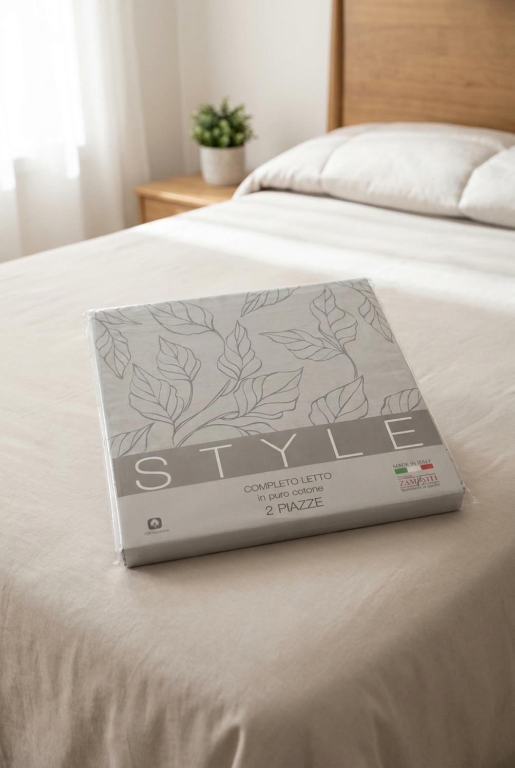 Prion Completo Letto Grigio