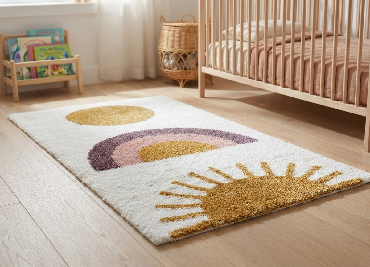 Rainbow Tappeto Rettangolare Per Bambini