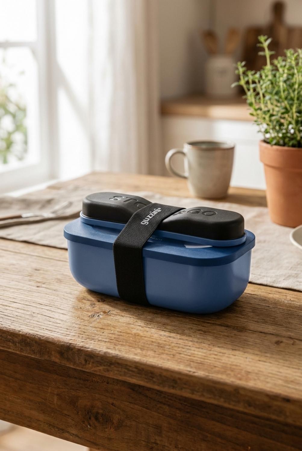 Store & Go Set Contenitore E Posate Blu Zaffiro