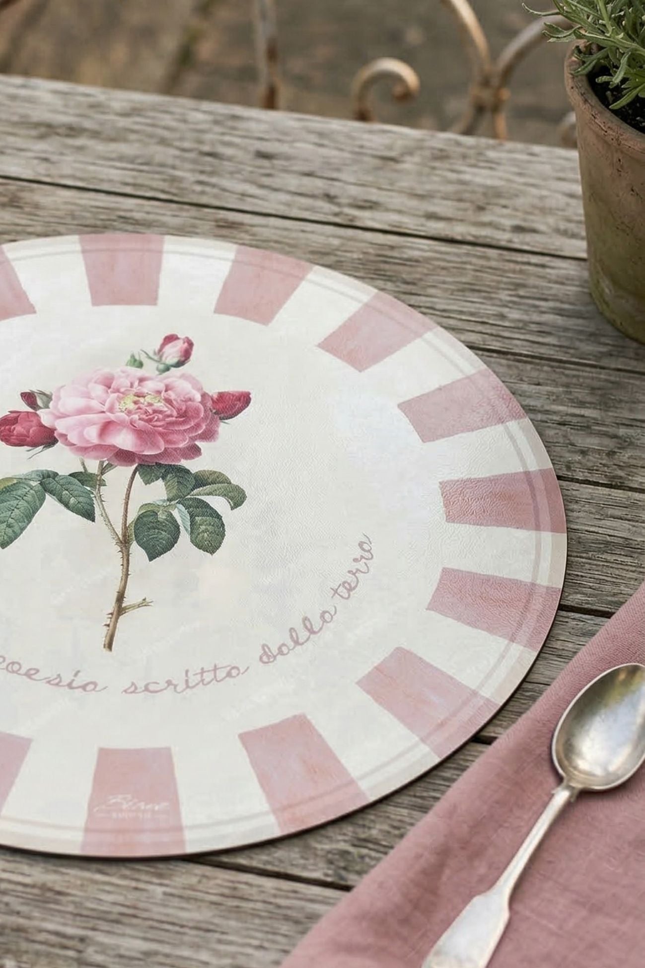 L'Orto Tovaglietta Vinile Peonia