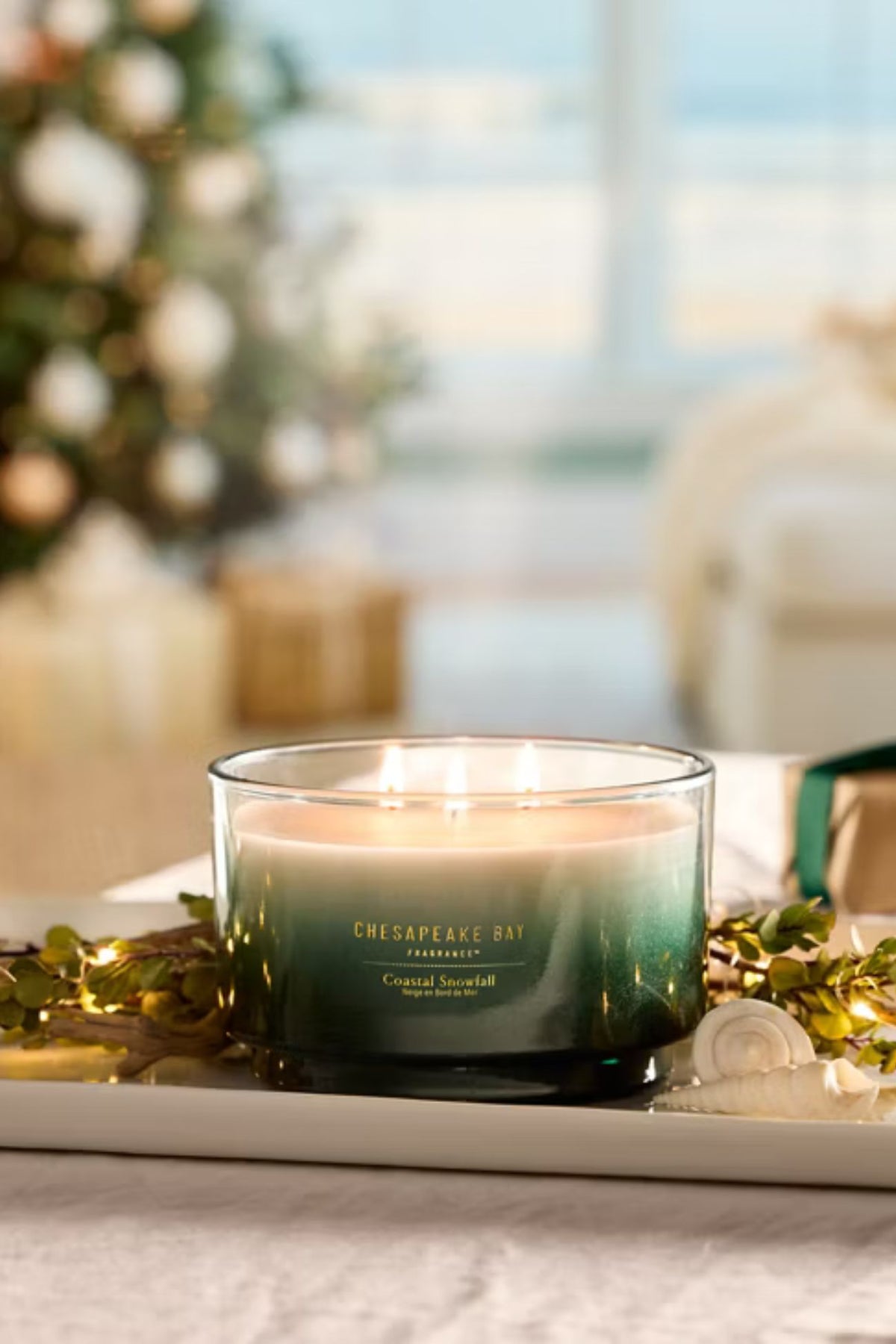 Coastal Snowfall 3-Wick Scented Candle
