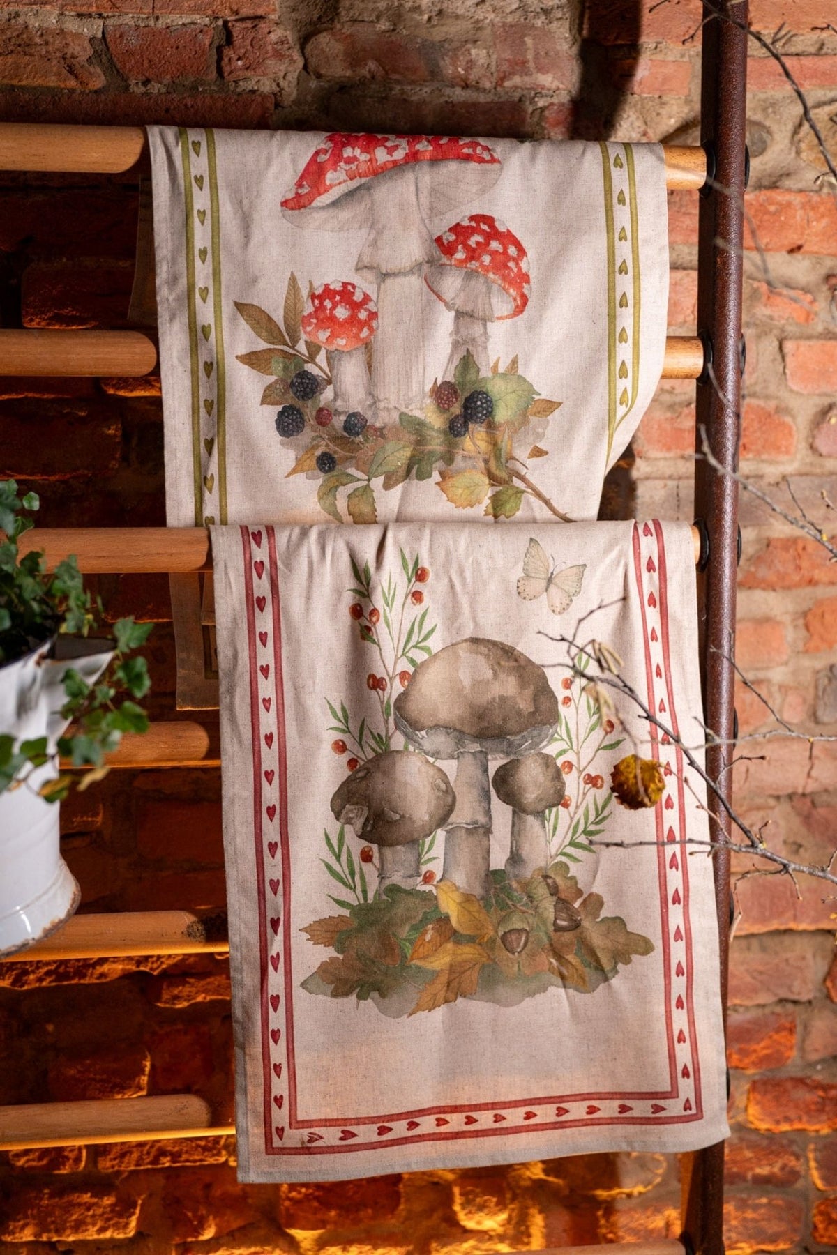 Grifola Tea Towel Green