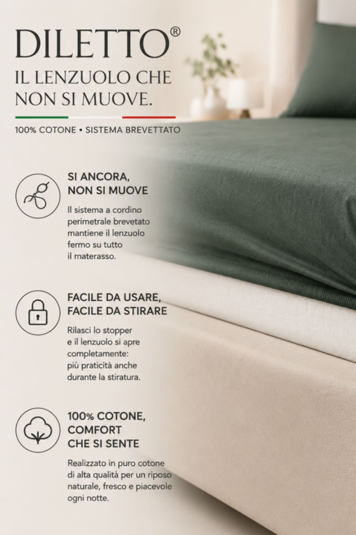 Diletto Bottom Sheet Indigo Blue 3928
