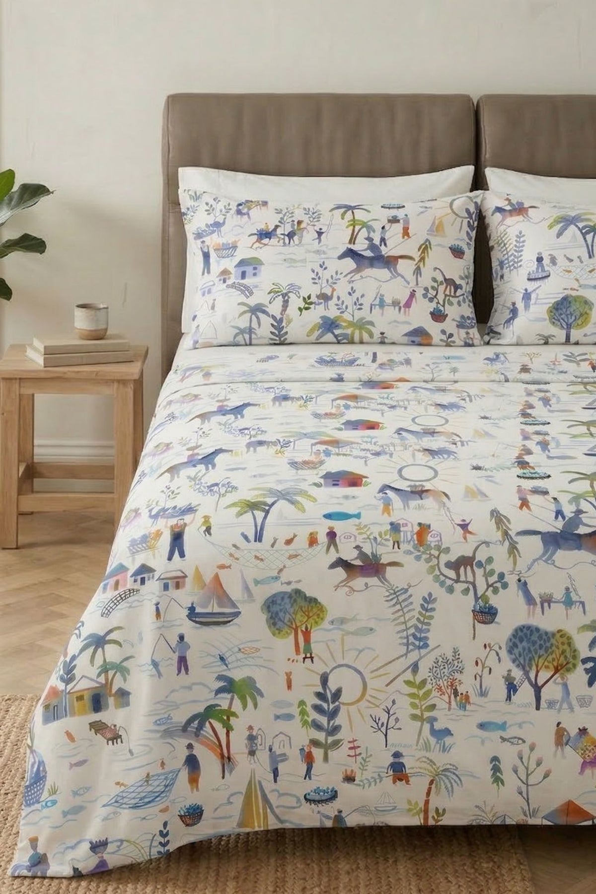 Coco - Cotton percale bed set with pillowcases - Various sizes ...