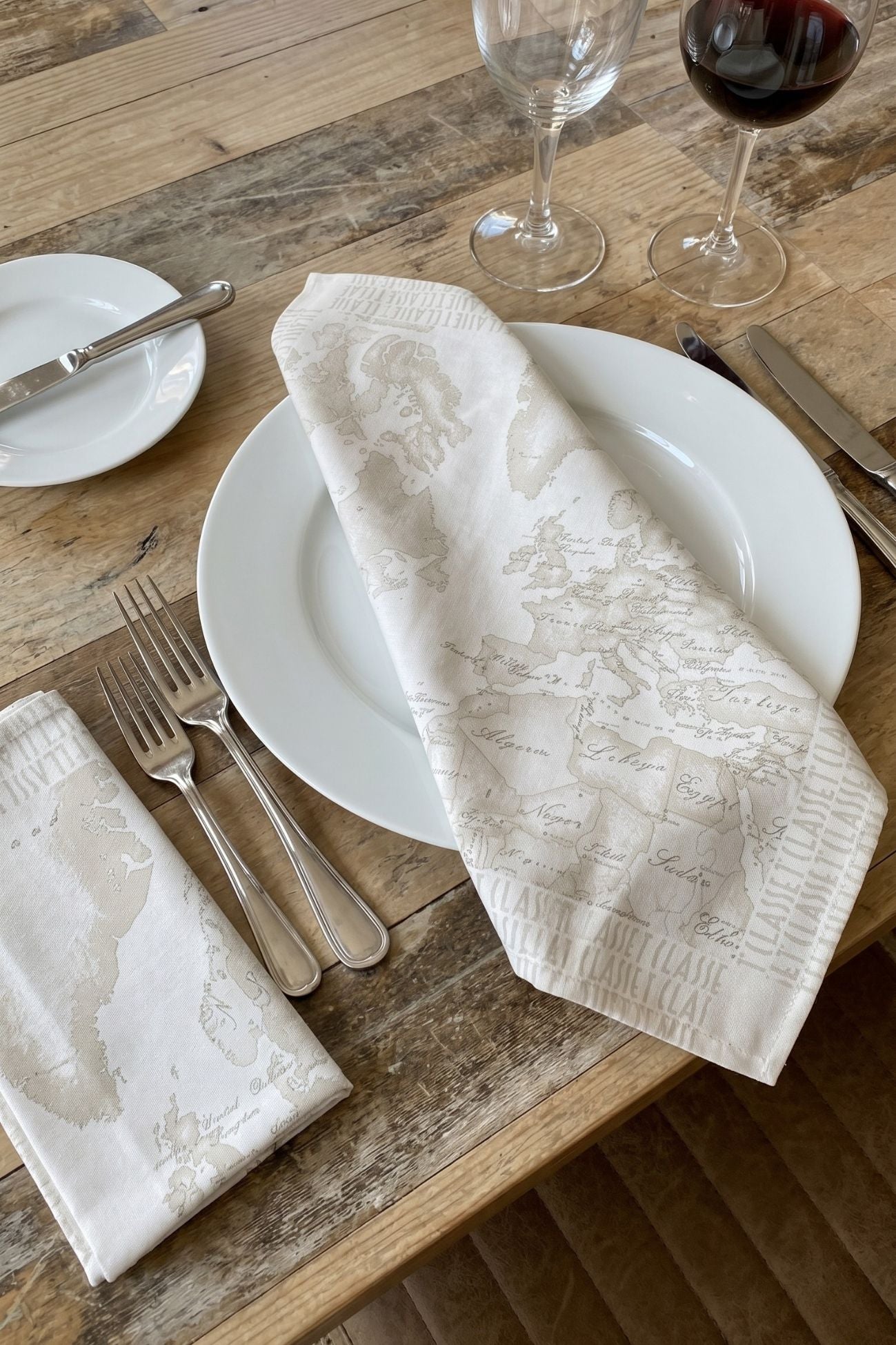 Geo White Set 2 Tovaglioli