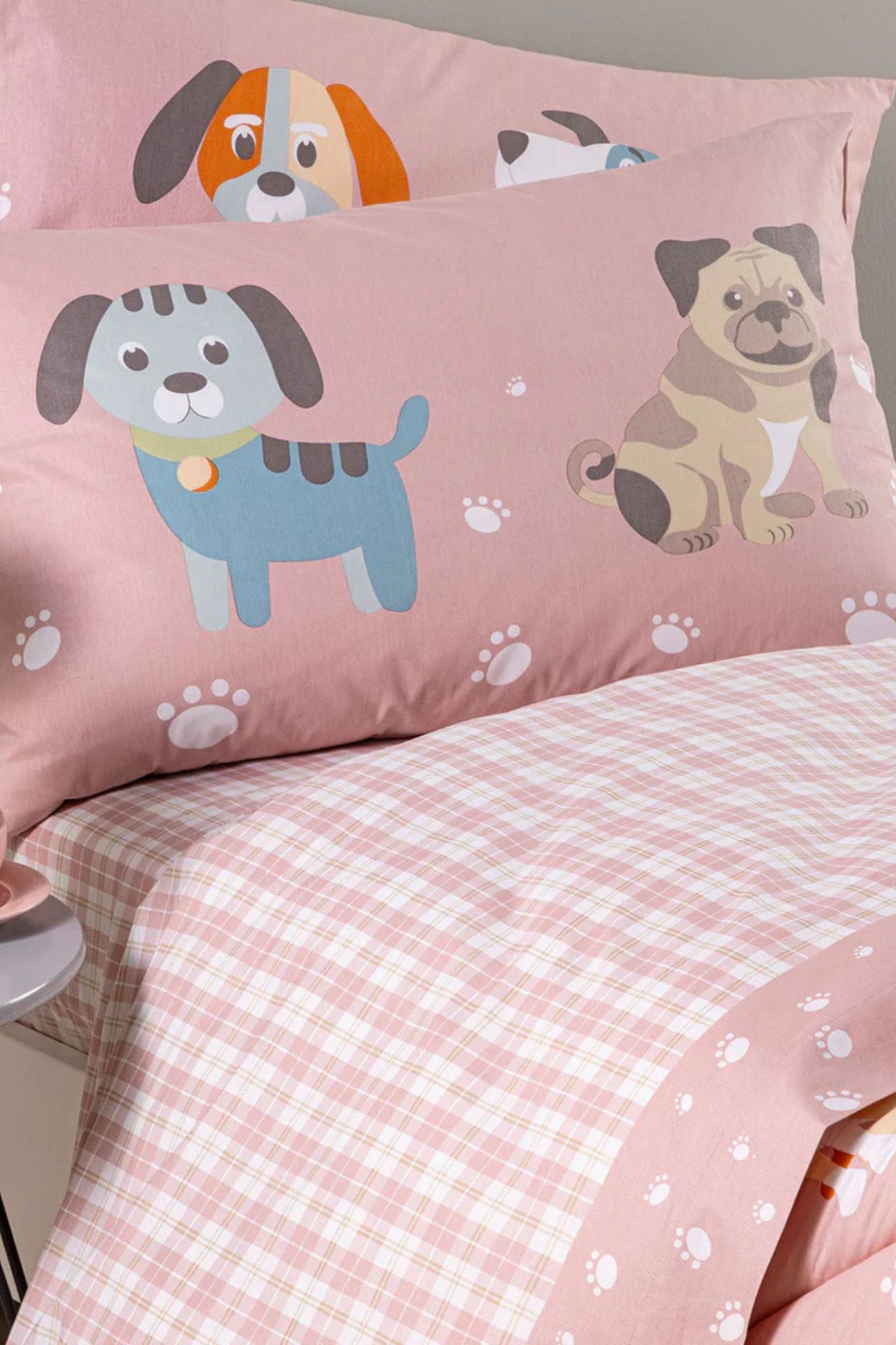 Cuccioli Completo Letto Rosa