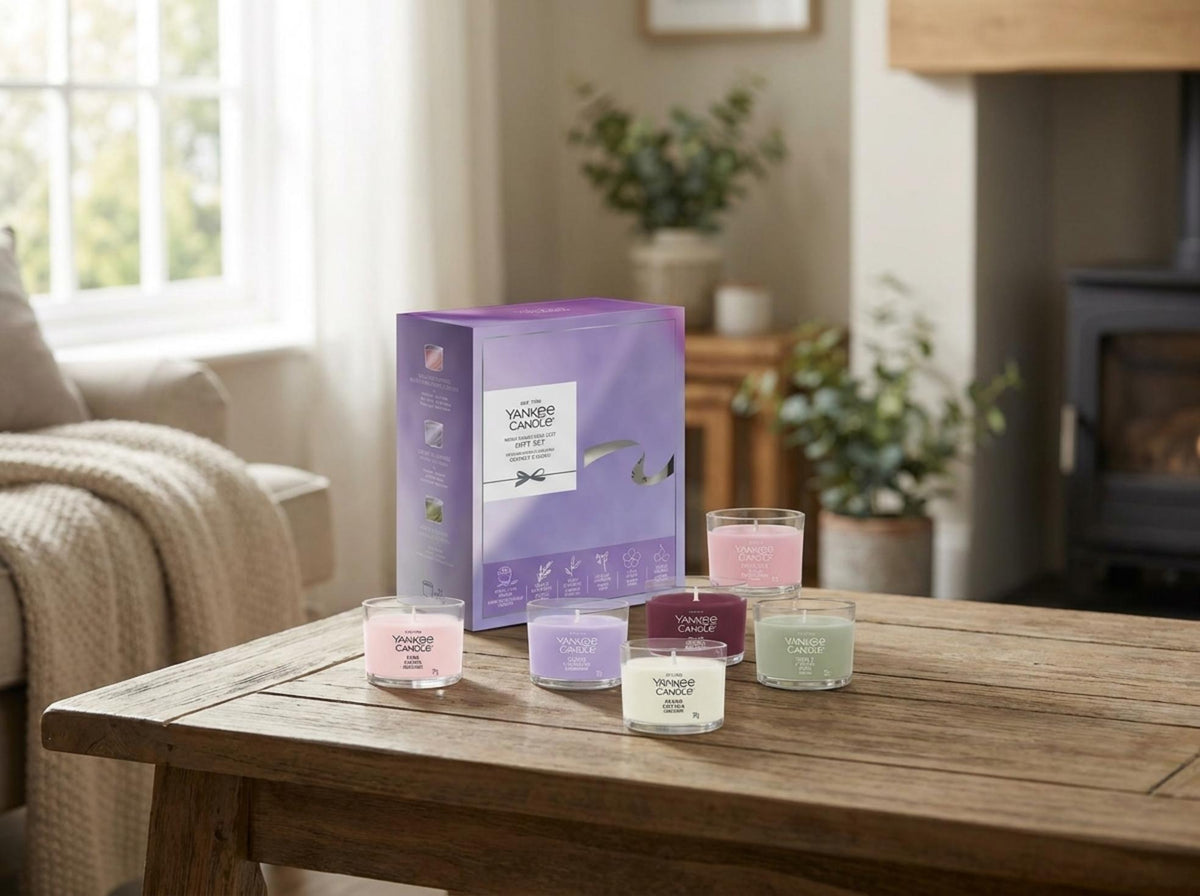 Minis Fragrance Edit Confezione Regalo 6 Candele Votive in Vetro - Orizzontale