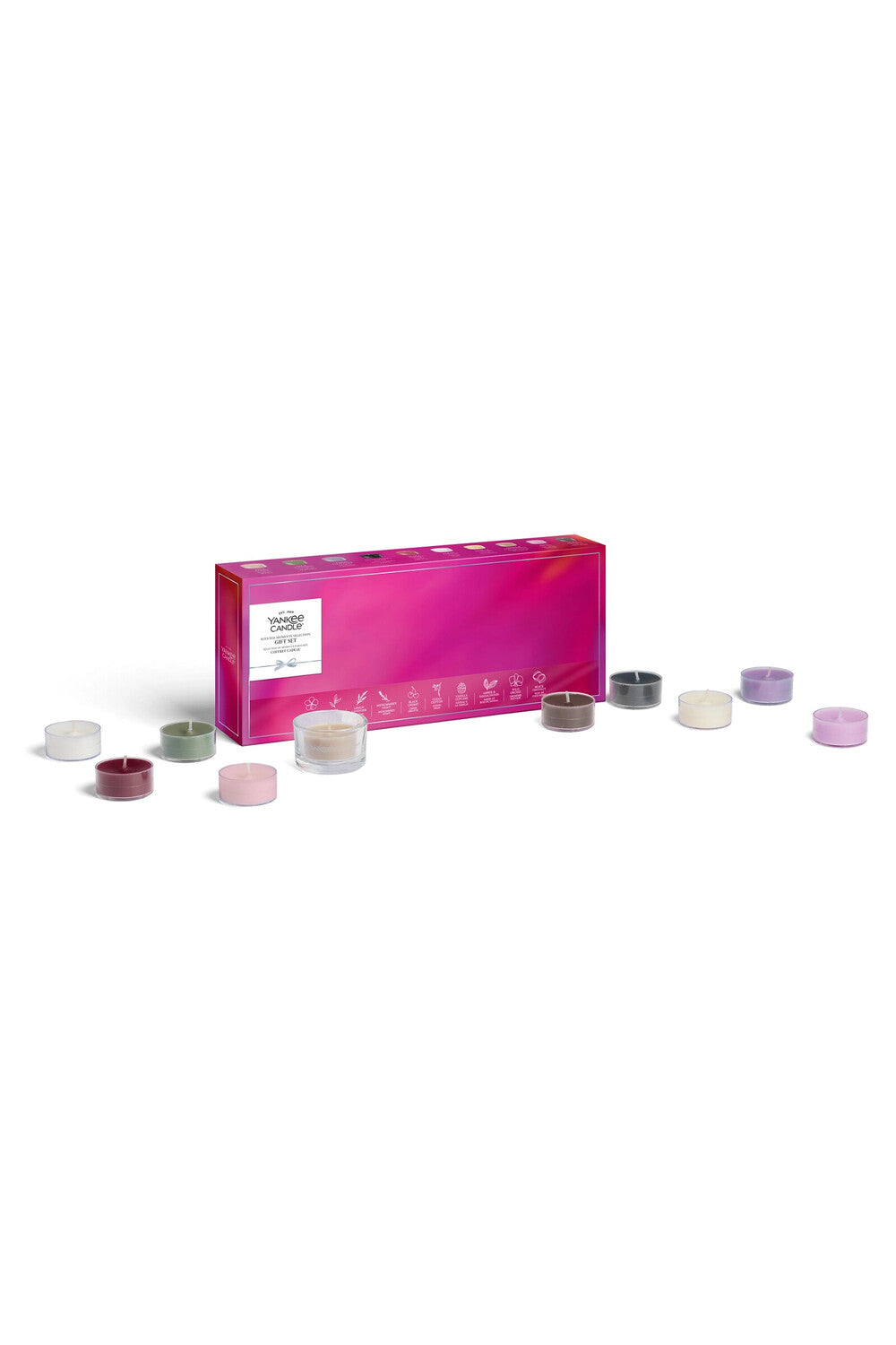 Scented Moments Confezione Regalo 10 Tea Light e Portacandela