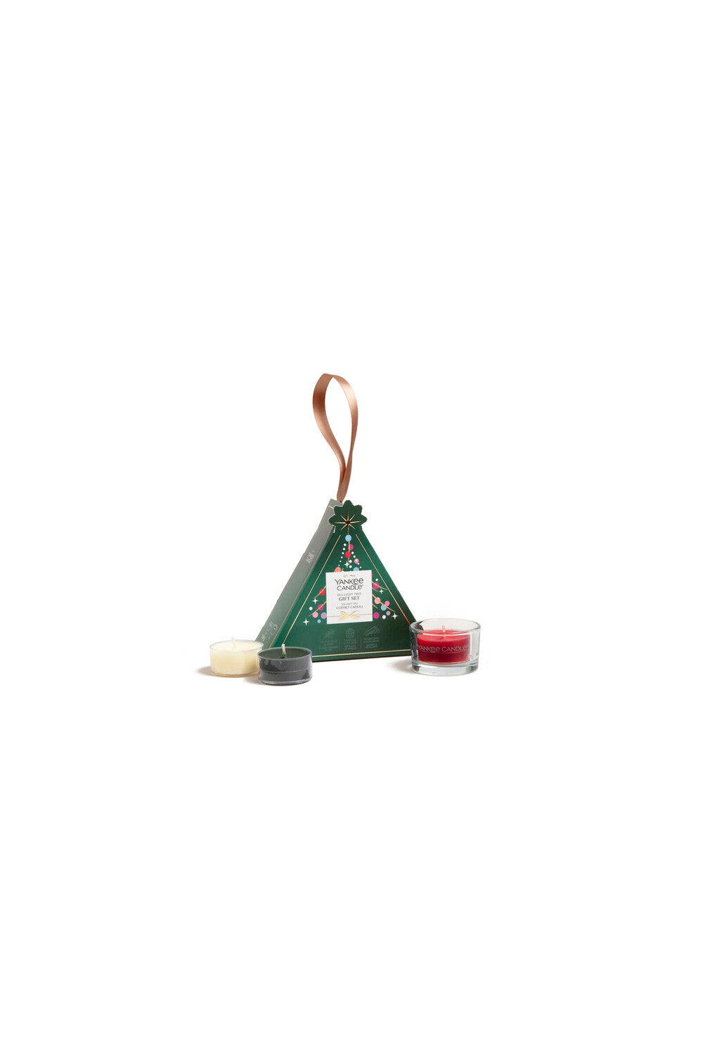 Tea Light Tree Confezione Regalo 3 Tea Light e Portacandela