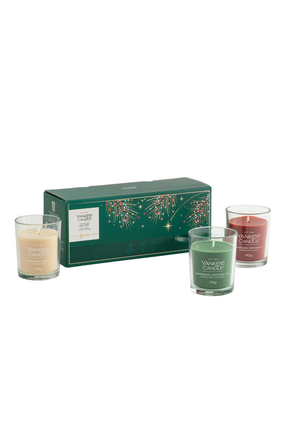 Timeless Trio Natale Confezione Regalo 3 Candele Tumbler