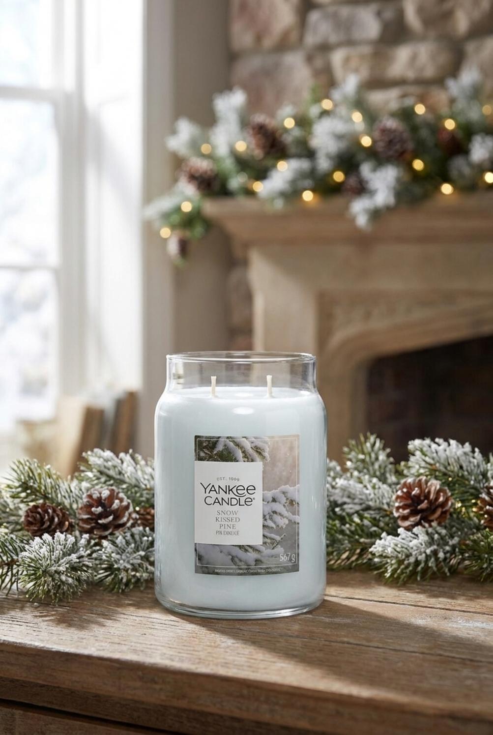 Snow Kissed Pine Candela Giara Signature Grande