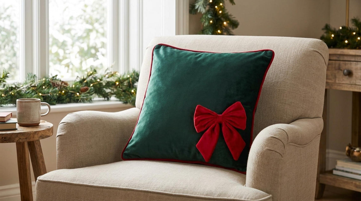 Bow Cuscino Verde - Orizzontale