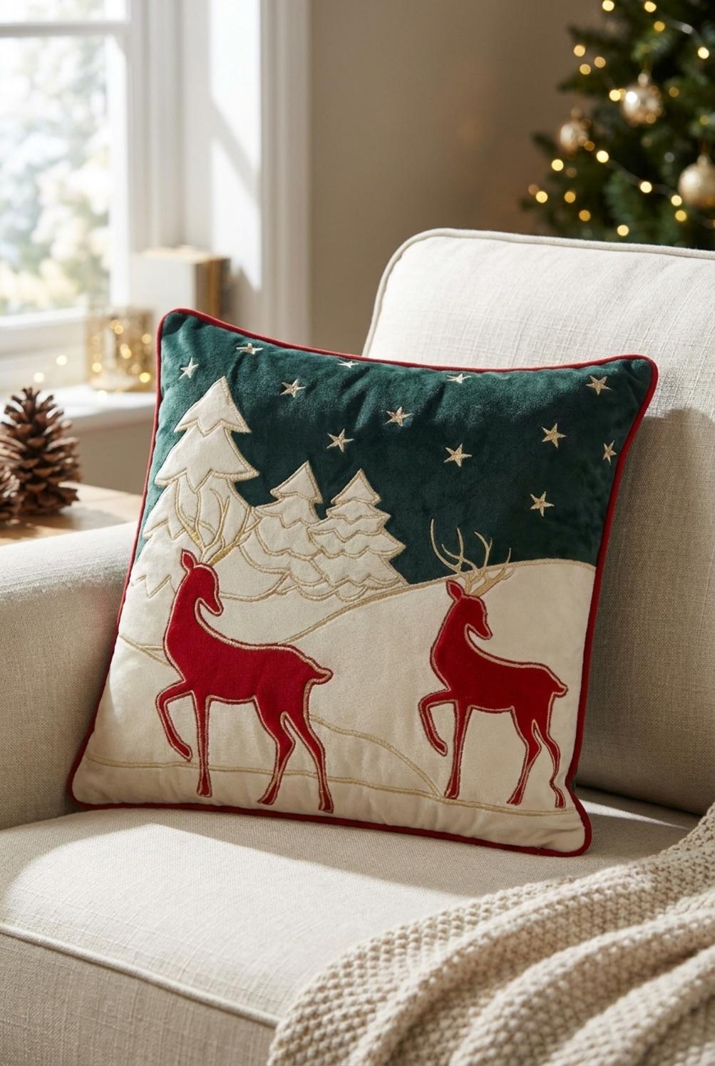 Deer Cuscino Verde
