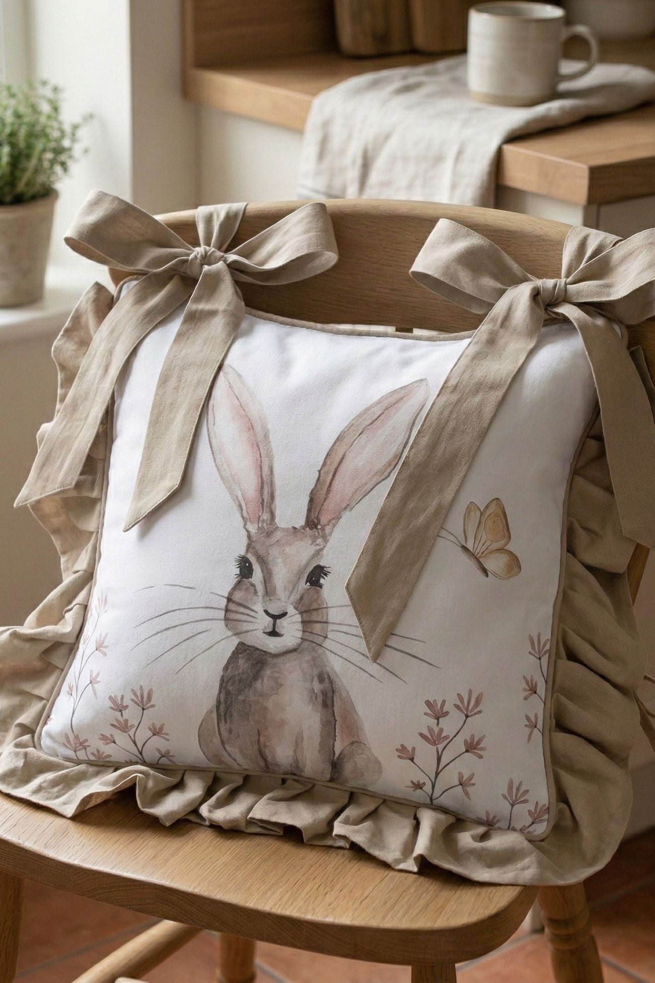 Rustic Easter Bunny Federa Sedia