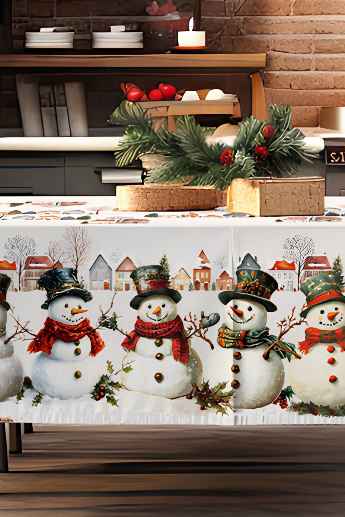 Frosty Tablecloth
